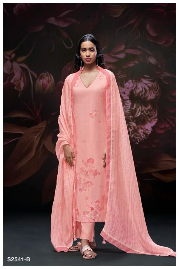 Ganga Makaila Cotton Suits for Women-Pink