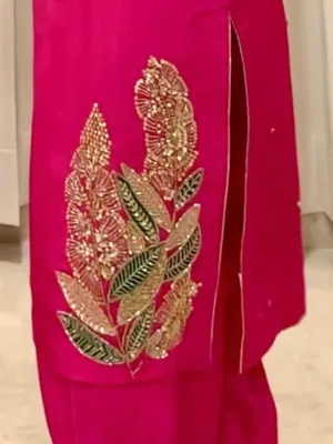 Punjabi Dress for Women Partywear | Hot Pink