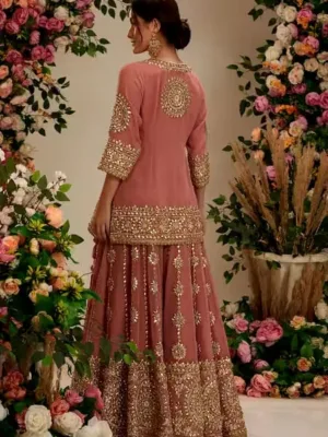 Punjabi dress for bridal pink color