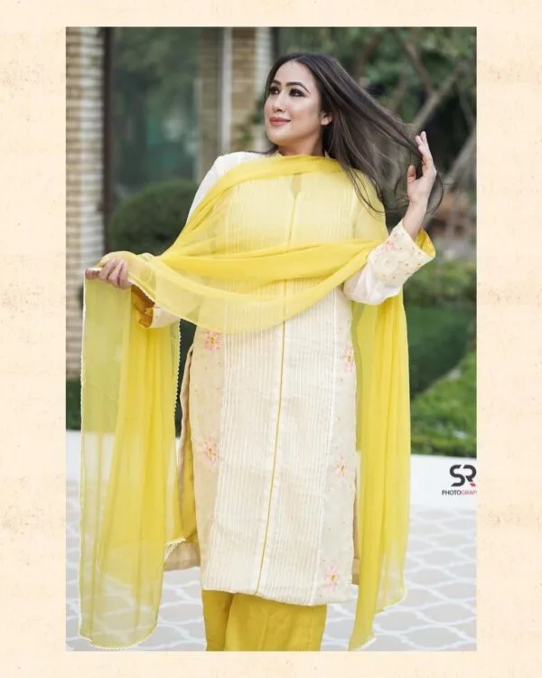 Punjabi Salwaar Suit Yellow