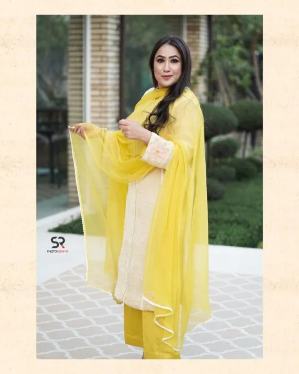 Punjabi Salwaar Suit Yellow