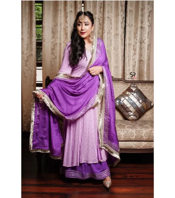 Marriage Punjabi Suit | Purple