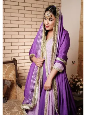 Marriage Punjabi Suit | Purple