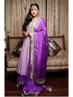 Marriage Punjabi Suit | Purple