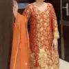 New style of Punjabi suits | Orange | Bridal dress