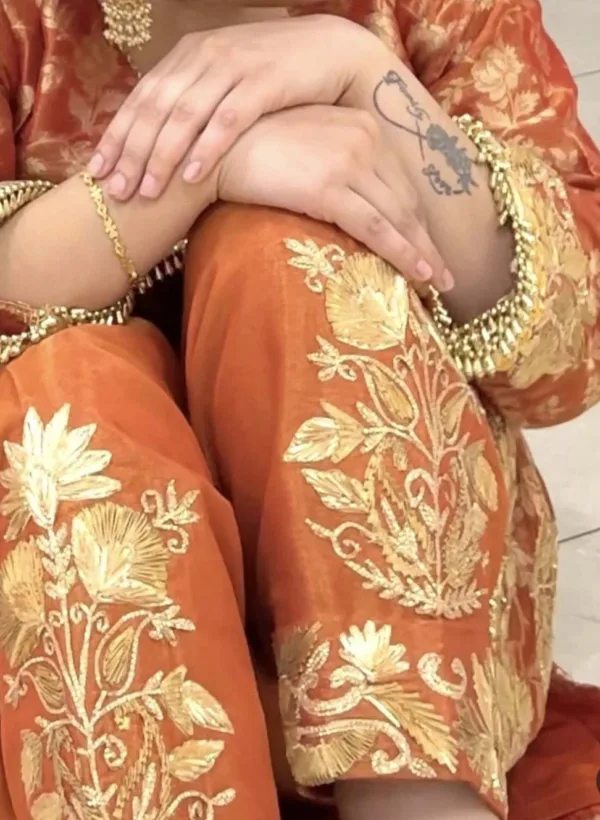 New style of Punjabi suits | Orange | Bridal dress