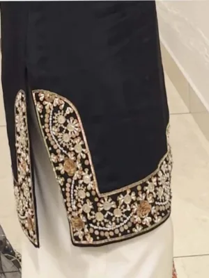 Punjabi Suit wedding wear Black and white