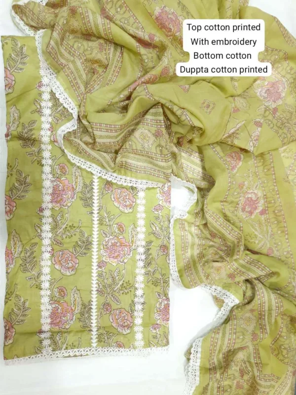 Cotton simple suit design | yellow