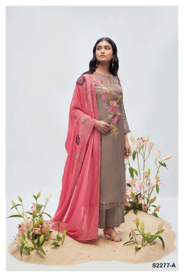 Ganga Nara Modal silk suits designs for ladies