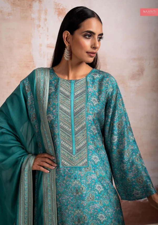 Naariti suits denizya Pure silk suit