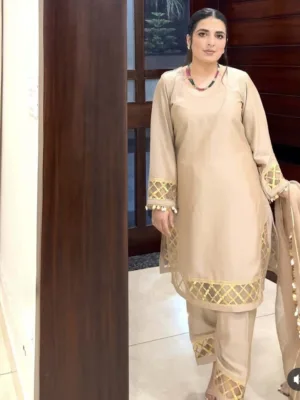 Punjabi salwar kameez with cutwork