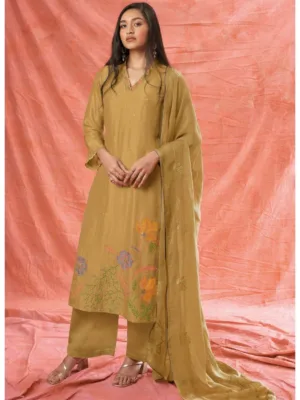 Ganga rowan silk suits online single piece