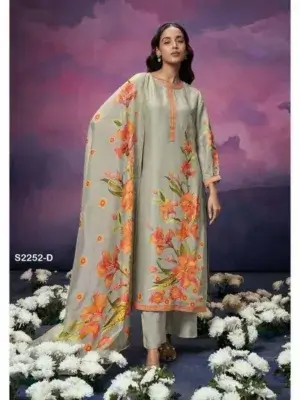 Ganga Adeline pure silk suits online