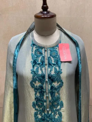 Naariti Pershi tissue shimmer silk suits