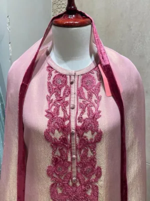Naariti Pershi tissue shimmer silk suits