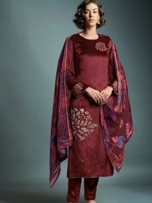 Omtex Daira velvet suits for women