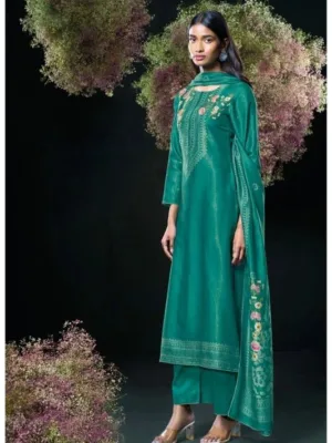 Ganga Chinmayi silk suit set for women