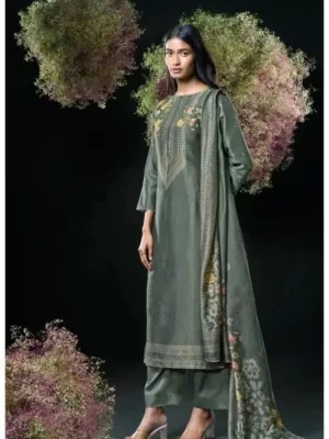 Ganga Chinmayi silk suit set for women