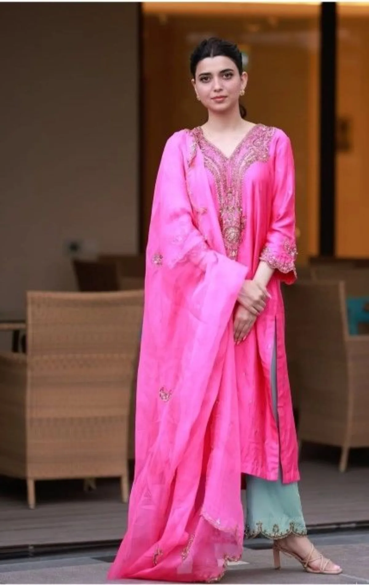 Buy Nimrat Khaira suits Pink Punjabi suit Online Fashion Doctorz