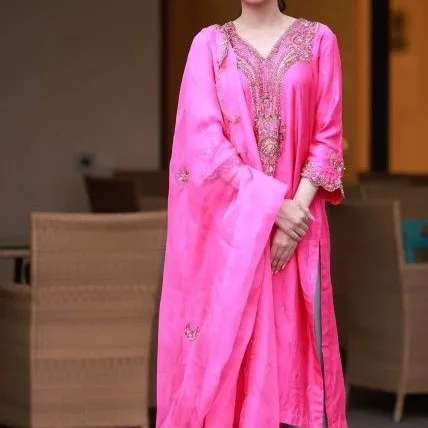 Buy Nimrat Khaira suits Pink Punjabi suit Online Fashion Doctorz
