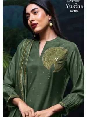 Ganga Yuktha Silk designer suits for ladies