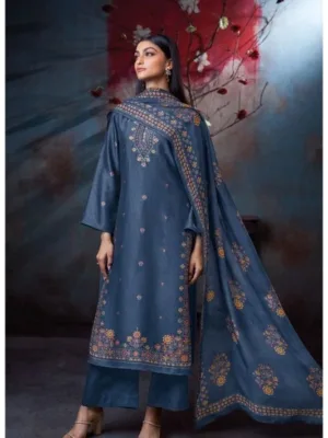 Ganga Avenly Silk suits for women - Blue