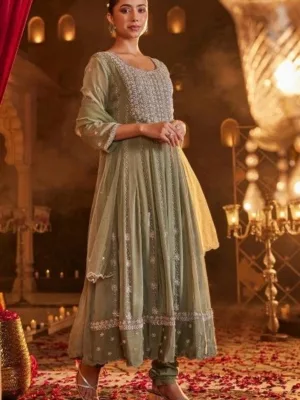 Anarkali partywear suit for women - L (size 40)