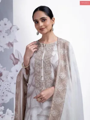 Naariti Zebir Designer suits for women - white