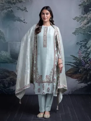 Naariti Pravim Pure silk suit Partywear - Off White