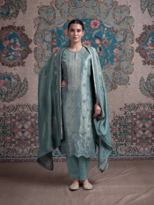 Naariti Boutique latest hand work suit design - Blue