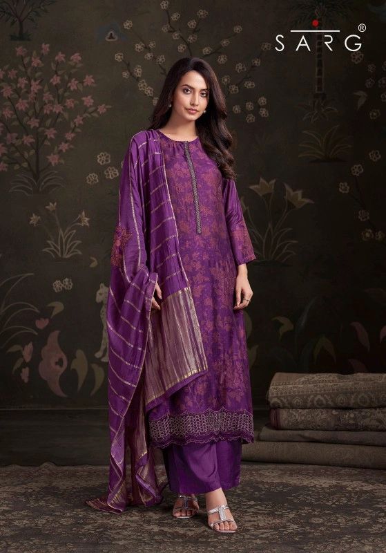 Sahiba zikra  party wear silk suit