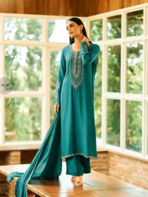 Varsha tilla silk party wear suits - Green