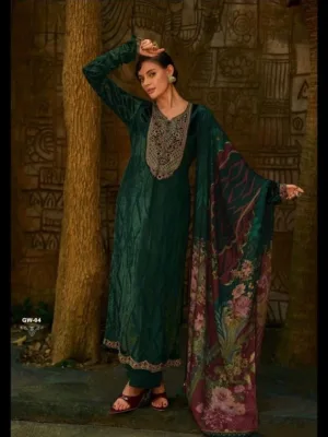 Vrsha the woven garden |  velvet suits for wedding - Green