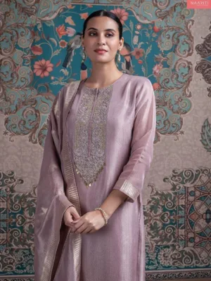 Naariti Tuveen party wear tissue silk suit