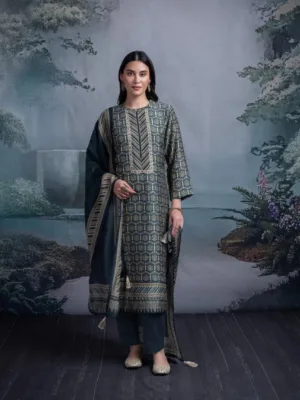 Naariti Bhavam festive silk suit  set buy online - Blue