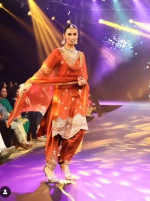 Punjabi Party wear suits | orange suit