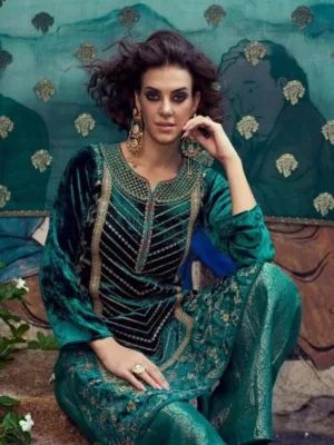 Aiqa Velvora velvet suits for women party wear