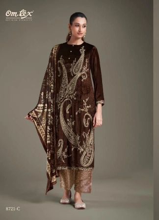 Brown-velvet-suit-for-women