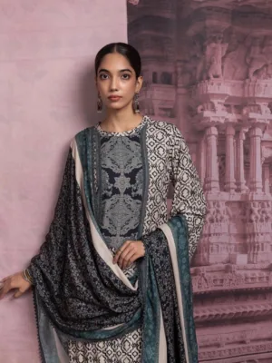 Naariti fashee pashmina winter suits for ladies - Green