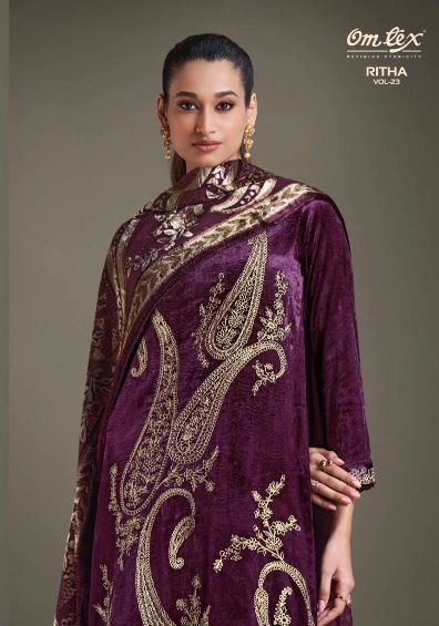 purple-velvet-suit-for-women