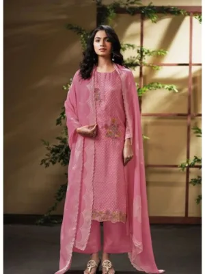 Ganga drishta party wear suit for girls | - Pink