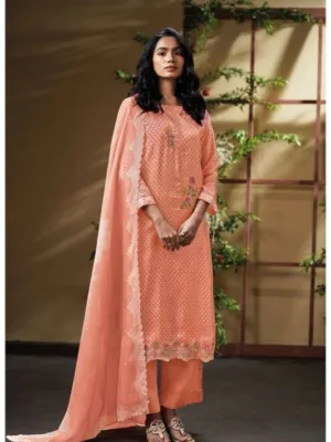 Ganga drishta party wear suit for girls | - Orange