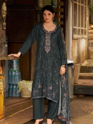 Varsha serenade pashmina winter suits - Grey