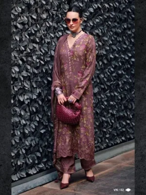 Varsha kashmiri pashmina salwar suit set with dupatta | Pink