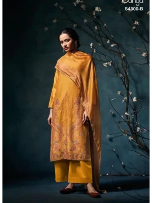 Ganga rosalyn pashmina suits | winter collection for women - Yellow