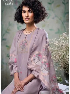 Ganga Gabriella silk party wear suits for women | latest collection - Lavender
