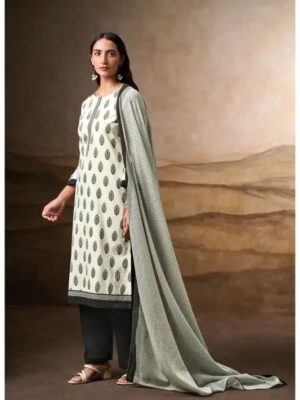 Ganga Avenlea printed cotton suit sets for women - Black