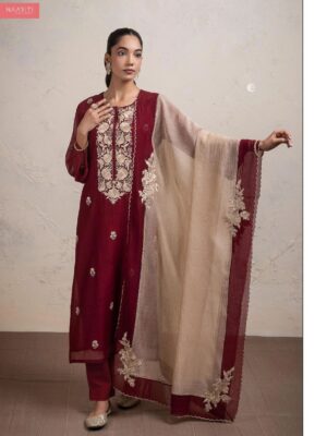 Naariti mul chanderi suits set with embroidery | party wear collection